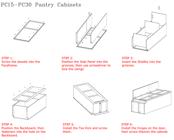 PC15-PC30 Pantry Cabinets